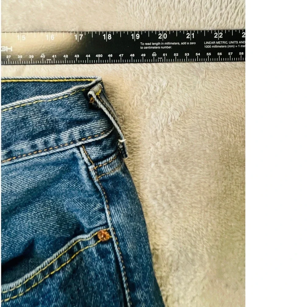 Levi's 505 Regular‎ Fit Jeans Mens 36x32 Medium Wash Straight Leg Cotton Denim